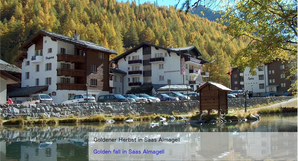 Hotel Restaurant Mattmarkblick Саас-Альмагель Экстерьер фото